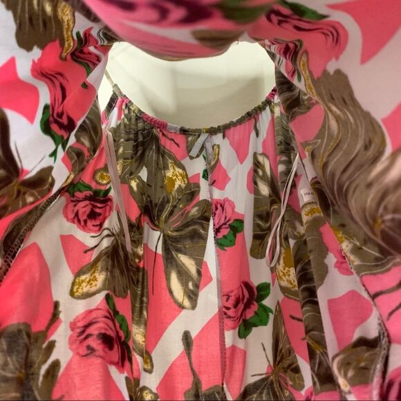 MAX RAVE Vintage Pink Floral Tank Top Small - Picture 7 of 8